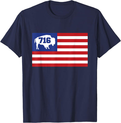 Cow 716 Buffalo Lake Erie Usa Pride Buffalo New York 716 T-Shirt