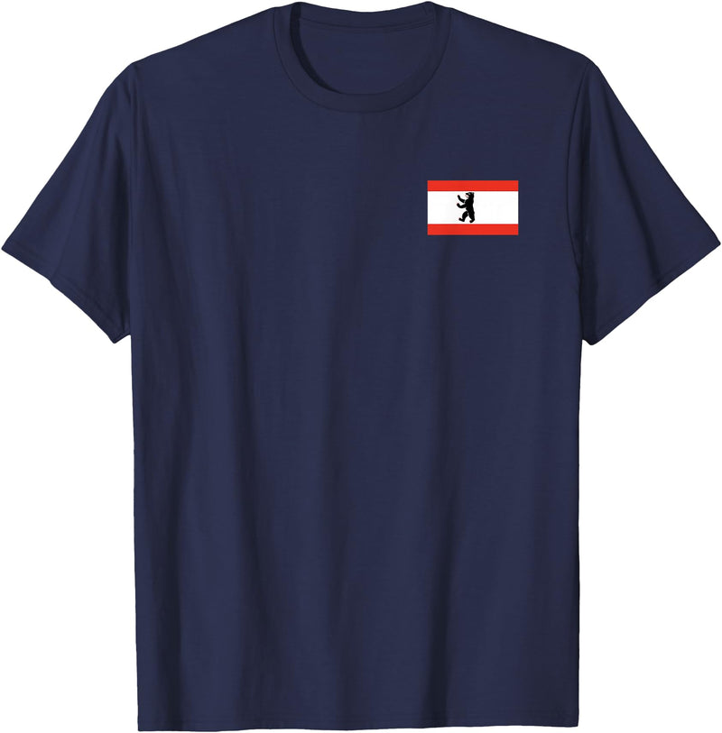 Berlin Bear Flag BERLIN GERMANY FLAG BEAR FLAG T-Shirt - Navy Blue