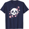 Panda Lover Washington DC Souvenirs Cherry Blossom Panda Cute Minimalist Giant Panda Bear T-Shirt - Navy Blue