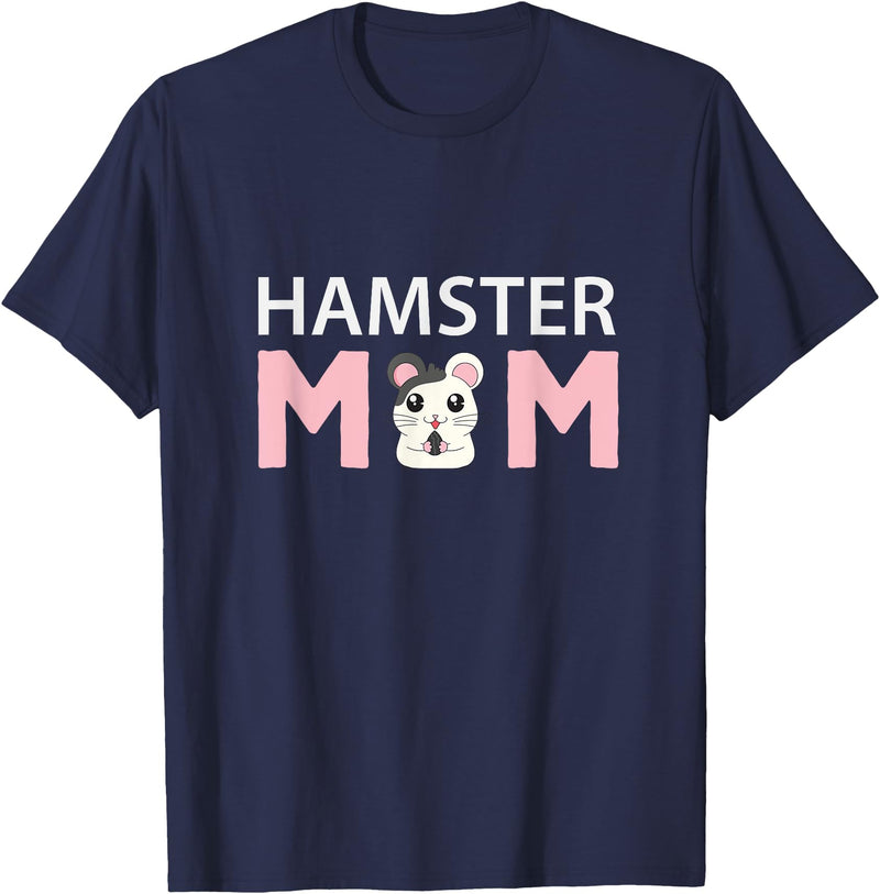 Hamster Mom Hamster T-Shirt - Navy Blue