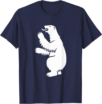 Trendy Greenland Symbol Gifts Coat of Arms Polar Bear Greenland Print T-Shirt
