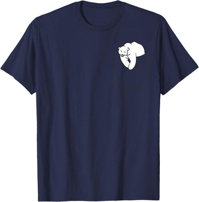 Niedliche Eisbär-Geschenke Polar Bear in Bag Funny Polar Bear in Bag T-Shirt