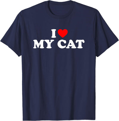 I Love My Pets COLLECTION Shirts I Love My Cat, I Heart My Cat T-Shirt