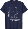 Duck - Rabbit - Funny - Joke - Bunny - Optical Illusion -Pun T-Shirt in Navy Blue