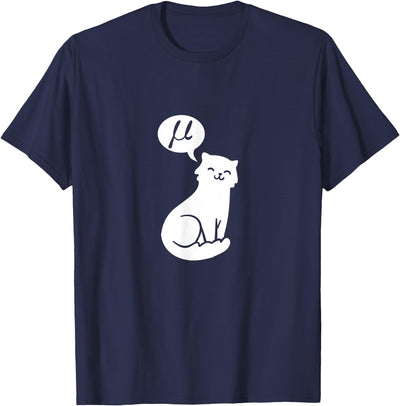 Funny Math Design mu cat T-Shirt