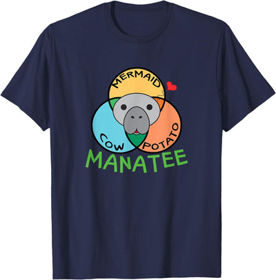 Manatee Is a Mix of a Cow a Potato and a Mermaid T-Shirt