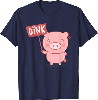 Oink Cute Pig Lover Pig Farming Farmer Piglet Farm Animal T-Shirt