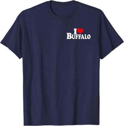Cow I Love Heart Buffalo Ny City T-Shirt