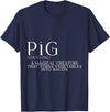 Bacon FH Pig, A Magical Creature That Turns Vegetables Into Bacon --- T-Shirt - Navy Blue