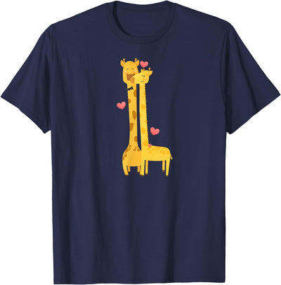 Engagement Giraffe Lover Couple T-Shirt