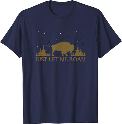 Idea Wildlife Animal American Bison Roam Countryside Buffalo T-Shirt