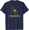 Buffalo Gap High School, Swoope, VA 24479 Buffalo Gap High School Bison Theater T-Shirt - Navy Blue