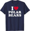 I love polar bears T-Shirt - Navy Blue