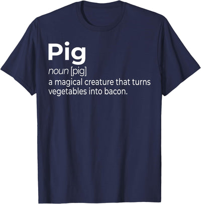 Pig, a Magical Creature that Turns Vegetables Into Bacon T-Shirt