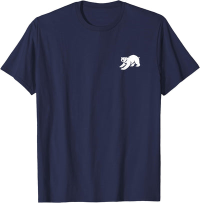 Playful Critter Apparel Co. Polar Bear Minimalist Black and White T-Shirt
