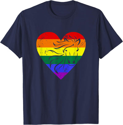 LGBTQ Horse Lover Gifts Gay Pride Horse Lover Horseriding LGBTQ Equality T-Shirt
