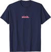 Geekists Pig Lover Humor Funny Pig Lover Gift Cute Oink Cartoon Animal Humor Graphic T-Shirt - Navy Blue