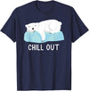 Eisbär Klimawandel Geschenkidee Funny Polar Bear North Pole Polar Bear Love Climate Change T-Shirt - Navy Blue