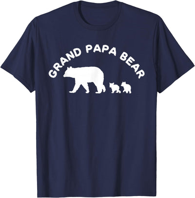 Grand Papa Bear Grandpa With 2 Two Cubs Gift T-Shirt