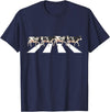 Funny Cow Shirt Women Men Girls Kids Boys Gifts Funny Crosswalk Cows Farming farm Cow Girl Boy Women Men Kid T-Shirt - Navy