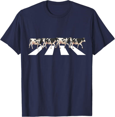 Girls Kids Boys Gifts Funny Crosswalk Cows Farming Farm Cow T-Shirt