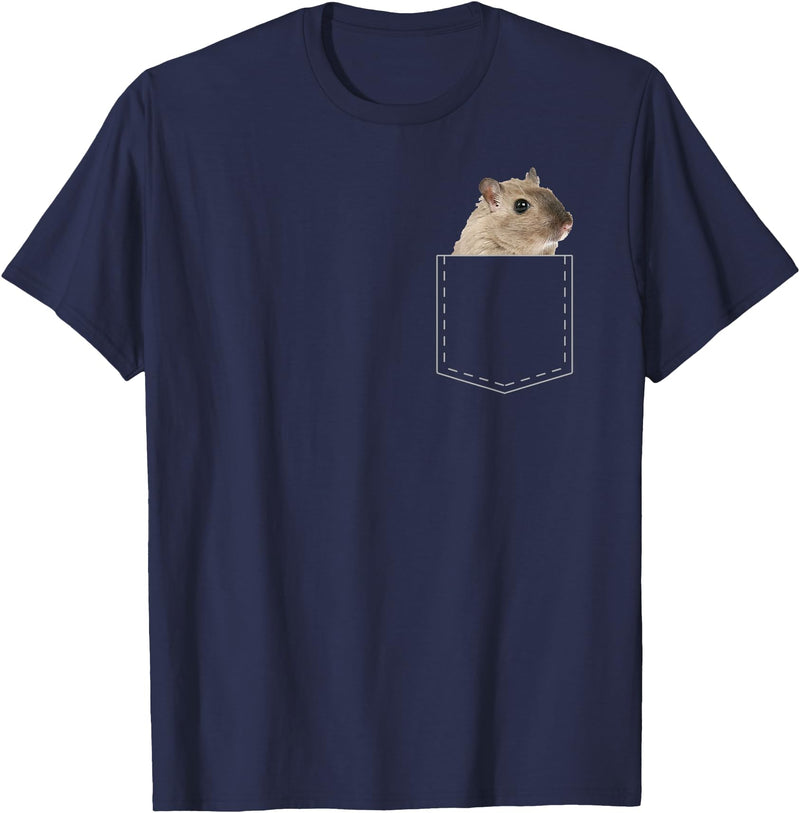 Boys Girls Cute Cool Hamster Lover T-Shirt Gift for Kids T-Shirt - Navy Blue