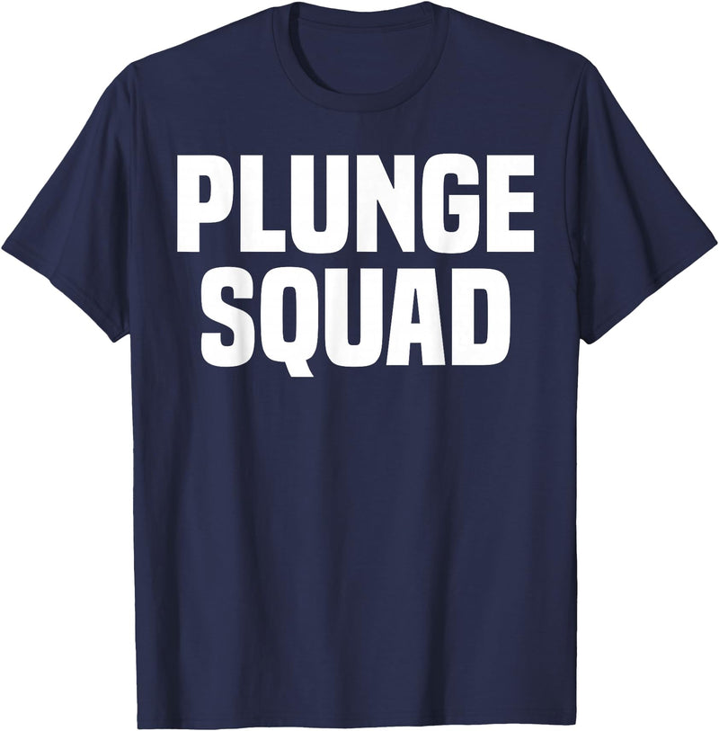Winter Sport Polar Bear Plunge Design Outfit Ice Bear Plunge - Plunge Squad T-Shirt - Navy Blue