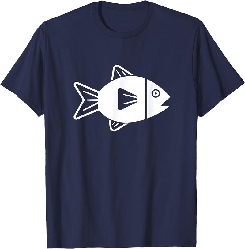 Fish gifts Fish icon T-Shirt - Navy Blue