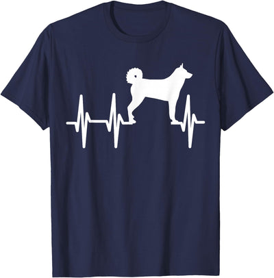 Karelian Bear Heartbeat Dog Mum Dad Pet Gift T-Shirt
