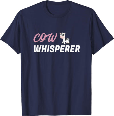 Cow Whisperer Cow Print I Love Cows T-Shirt