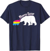 Mama LGBT . Mama Bear LGBT Pansexual Pride T-Shirt - Navy Blue