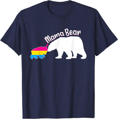 Mama Bear LGBT Pansexual Pride T-Shirt