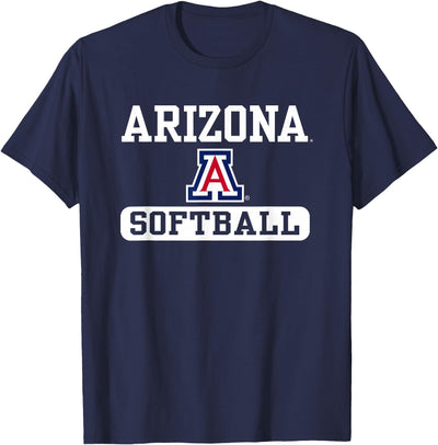 Arizona Wildcats Softball Logo Officially Licensed Black T-Shirt