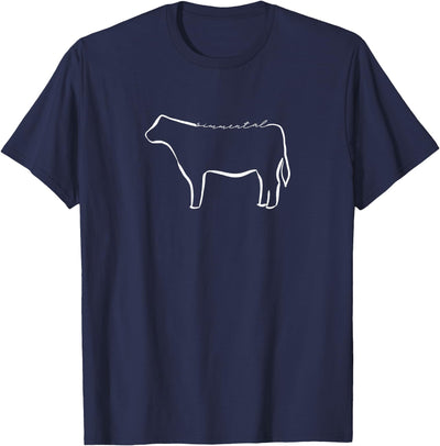 Simmental Cow Lineart T-Shirt