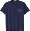 The Cat Head Apparel Co Cat Minimalist T-Shirt - Navy Blue