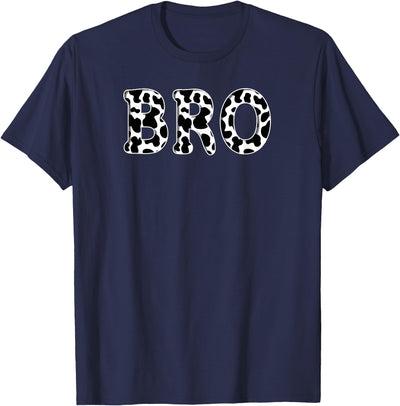 Cow Bro Birthday Family Matching Girl Boy Farm Birthday T-Shirt