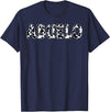 Cow Pattern Print Family Matching Birthday Apparel Cow Abuelo Birthday Family Matching Girl Boy Farm Birthday T-Shirt - Navy