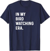 Bird Watching for Men Women Boys Girls by Jess in My Bird Watching Era - Birds Telescope Photography T-Shirt - Navy Blue