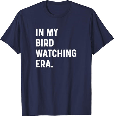 Bird Watching for Men Women Boys Girls by Jess in My Bird Watching Era - Birds Telescope Photography T-Shirt