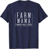 Farm mama raising cows and kids T-Shirt - Navy Blue