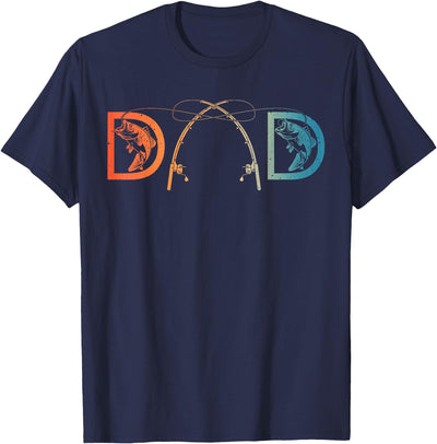 Funny Fishing Dad Art For Dad Men Father's Day Fishing Lover T-Shirt