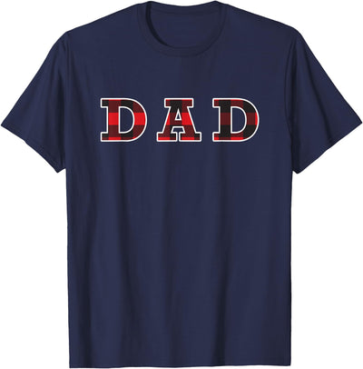 Cow Buffalo Plaid Dad Cute Lumberjack Family Birthday T-Shirt