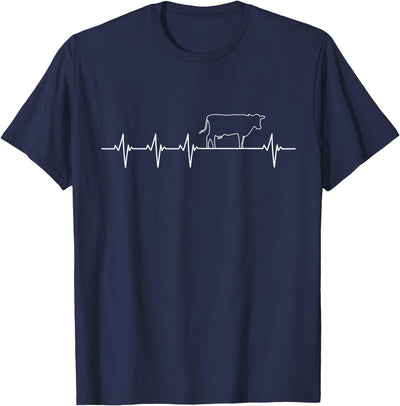 Inc I Love My Cow Valve Ekg Heartbeat Heart Patient T-Shirt