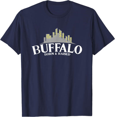 Cow Proud of Your Us City Buffalo Born Raised Usa New York T-Shirt
