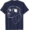 Funny Dog Lovers Gifts Labrador Retriever Dog T-Shirt - Navy Blue