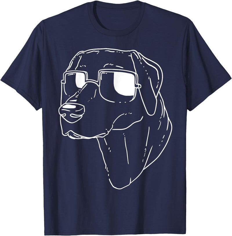 Funny Dog Lovers Gifts Labrador Retriever Dog T-Shirt - Navy Blue