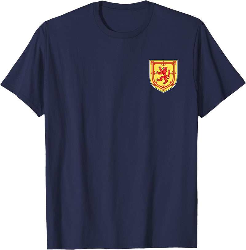 SCOTTISH RED LION Scotland RED Lion Rampant T-Shirt - Navy Blue