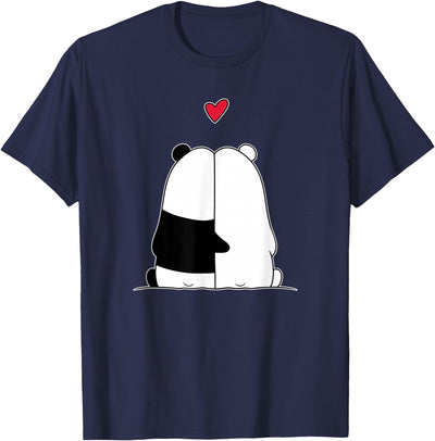 Nertees - Matching Outfits for Couples Couples Valentines Polar Bear Panda Bear T-Shirt