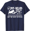 Pot Belly Pig T shirts - Pot Belly Pig Shirt - Navy Blue