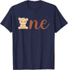 Family Birthday Bear Gifts One of The Birthday Boy Bear 1st Birthday Party Boy T-Shirt - Navy Blue